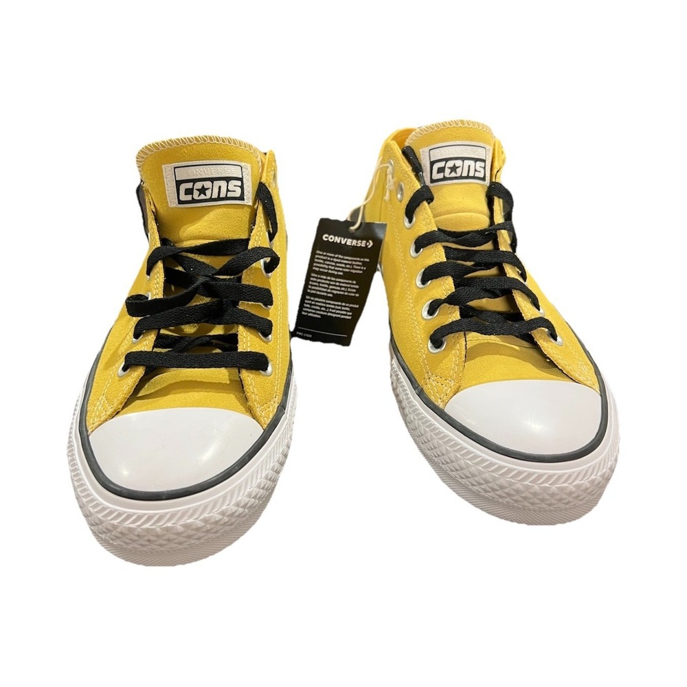 13N1Converse CONS Yellow Canvas Sneakers Black Laces Men's Size 11